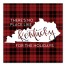 There's No Place Like Kentucky For the Holidays 16x16 Canvas Wall Art