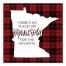 There's No Place Like Minnesota For the Holidays 16x16 Canvas Wall Art