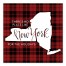 There's No Place Like New York For the Holidays 16x16 Canvas Wall Art