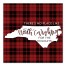 There's No Place Like North Carolina For the Holidays 16x16 Canvas Wall Art