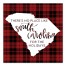 There's No Place Like South Carolina For the Holidays 16x16 Canvas Wall Art