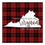 There's No Place Like Virginia For the Holidays 16x16 Canvas Wall Art