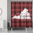There's No Place Like Virginia For the Holidays 71x74 Shower Curtain
