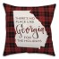 There's No Place Like Georgia For the Holidays Pillow