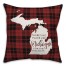 There's No Place Like Michigan For the Holidays Pillow