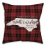There's No Place Like North Carolina For the Holidays Pillow