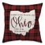 There's No Place Like Ohio For the Holidays Pillow
