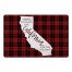 There's No Place Like California For the Holidays 27x18 Floor Mat