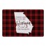 There's No Place Like Georgia For the Holidays 27x18 Floor Mat