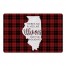 There's No Place Like Illinois For the Holidays 27x18 Floor Mat