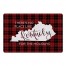 There's No Place Like Kentucky For the Holidays 27x18 Floor Mat