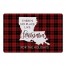 There's No Place Like Louisiana For the Holidays 27x18 Floor Mat