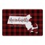 There's No Place Like Massachusetts For the Holidays 27x18 Floor Mat