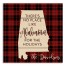 There's No Place Like Alabama For the Holidays 14x14 Personalized Pallet Wood Art