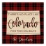 There's No Place Like Colorado For the Holidays 14x14 Personalized Pallet Wood Art