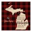 There's No Place Like Michigan For the Holidays 14x14 Personalized Pallet Wood Art
