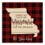 There's No Place Like Missouri For the Holidays 14x14 Personalized Pallet Wood Art