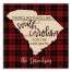 There's No Place Like South Carolina For the Holidays 14x14 Personalized Pallet Wood Art