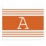 Orange Farmhouse Stripes 8x10 Personalized Tabletop Canvas
