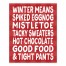 Winter Words 8x10 Tabletop Canvas