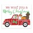 Puppy Christmas Truck 8x10 Tabletop Canvas