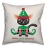 Merry Elfin Christmas Pillow
