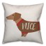 Naughty Nice Doxie Pillow