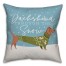 Dachshund Through the Snow Pillow