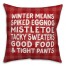 Winter Words Pillow