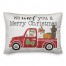 Puppy Christmas Truck Pillow