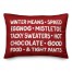Winter Words Pillow