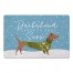 Dachshund Through the Snow 27x18 Floor Mat