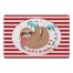 Eat Sleep Be Merry Sloth 27x18 Floor Mat