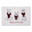 Happy Pawlidays Scarves 27x18 Floor Mat