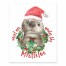 Mistletoe Otter 8x10 Tabletop Canvas