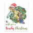 Christmas Sea Turtle 8x10 Tabletop Canvas