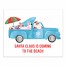 Santa Claus Sea Cruiser 8x10 Tabletop Canvas