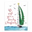 Christmas Sailboat 8x10 Tabletop Canvas