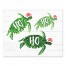 Ho Ho Ho Sea Turtles 8x10 Tabletop Canvas
