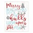 Coastal Christmas Phrases 8x10 Tabletop Canvas