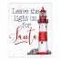 Leave the Light on for Santa 8x10 Tabletop Canvas