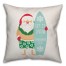 Surfboard Santa Pillow