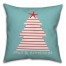 Nautical Stripes Christmas Tree Pillow