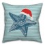 Santa Hat Starfish Pillow