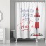 Leave the Light on for Santa 71x74 Shower Curtain