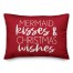 Mermaid Kisses and Christmas Wishes Pillow