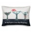 Christmas Whale Tails Pillow