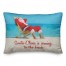 Santa Claus is Coming to the Beach Pillow