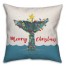 Whale Tail Christmas Tree Pillow