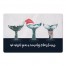 Christmas Whale Tails 27x18 Floor Mat